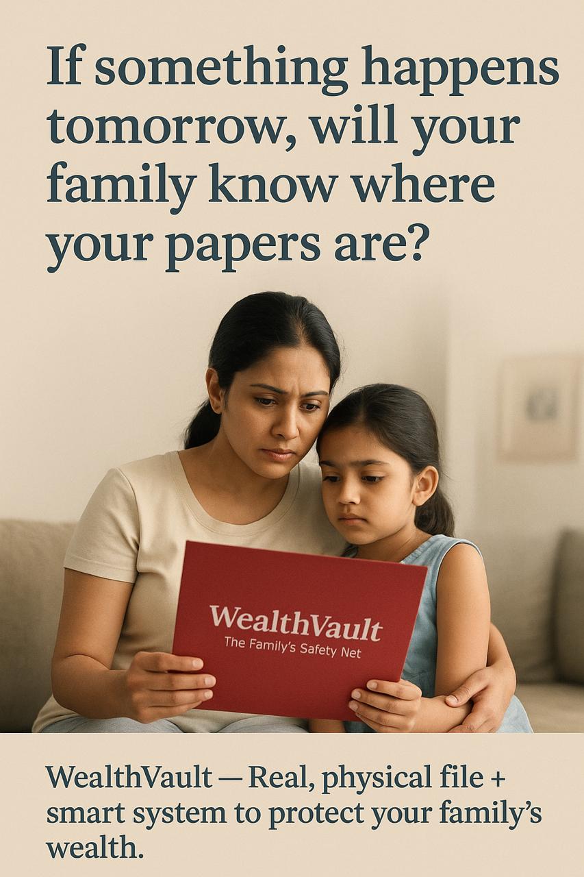 Family with WealthVaults kit